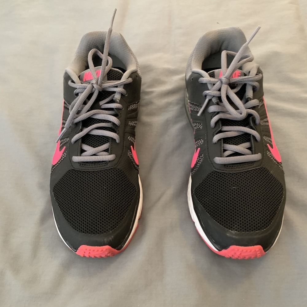 Nike Dart 12 Shoes Mens Size 9.5 Black Pink Gray Running Sneakers 831535-006